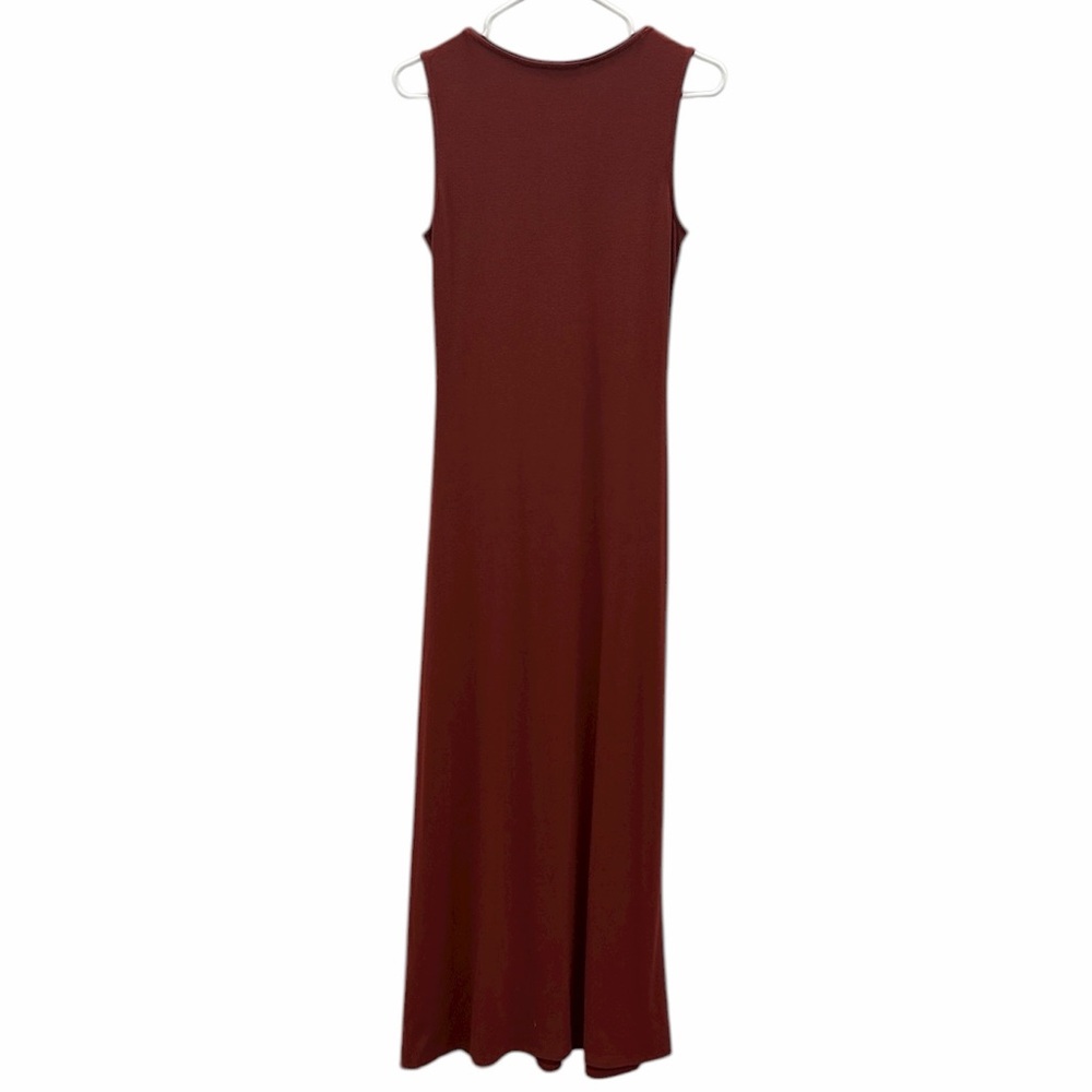 Premise Rust Sleeveless Maxi Dress with Button Slit Front Womens Small - Picture 10 of 13